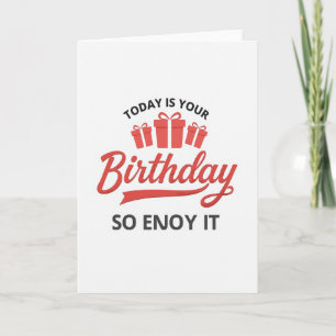 Scripted Birthday Gift Card