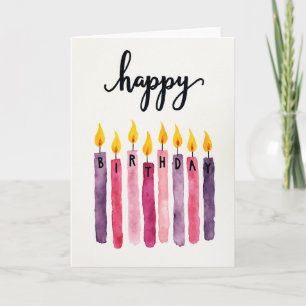 Scripted Candle Birthday Card