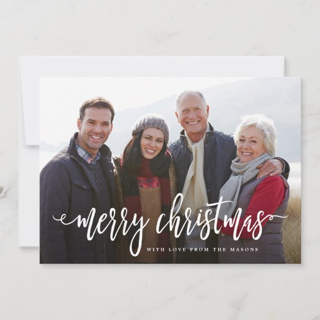 Scripted Christmas Holiday Card (Front)