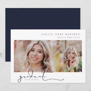 Scripted Snapshot Graduation Photo Announcement