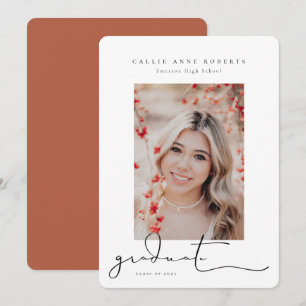 Scripted Snapshot Graduation Photo Announcement