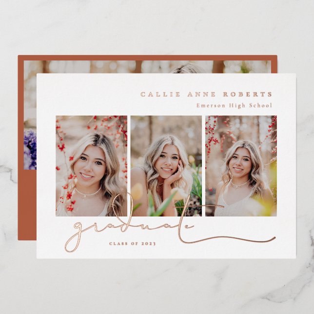 Scripted Snapshots Photo Graduation (Front/Back)