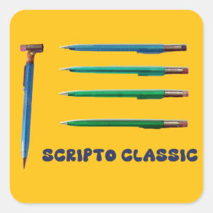 Scripto Classic Mechanical Pencil Square Sticker