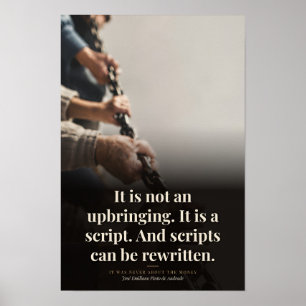 Scripts Can Be Rewritten Book Quote Art Poster