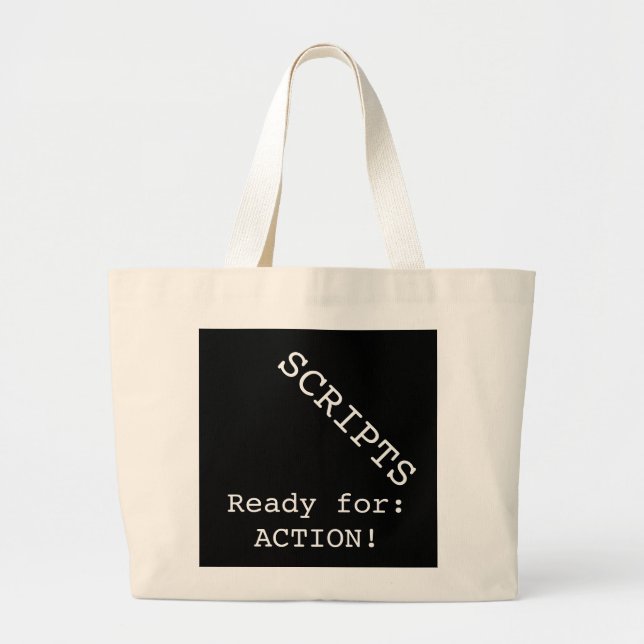 SCRIPTS -- Ready for ACTION! Jumbo Tote (Front)