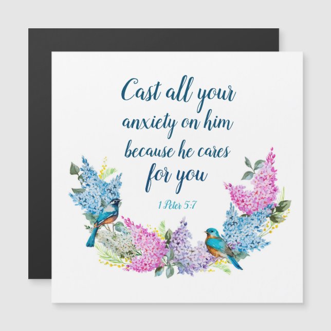 Scripture 1 Peter 5:7  (Front/Back)