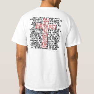 Scripture 23rd Psalm T-Shirt