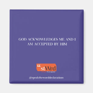 Scripture Affirmation Magnet for Kitchen Fridge