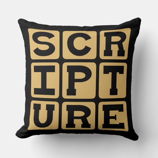 Scripture, Biblical Study Cushion (Front)