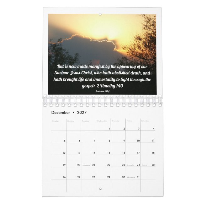 Scripture Calendar: June 202-June 2021 Calendar (Dec 2027)