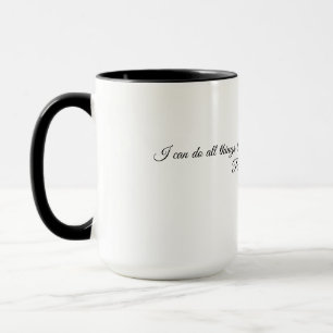 Scripture Coffee Cup, Motivational Bible Verse Mug