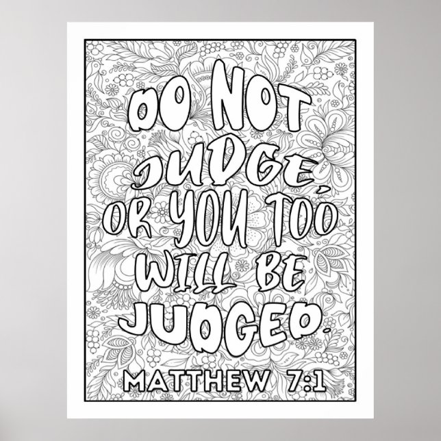 Scripture Colour Me Pretty  Poster (Front)