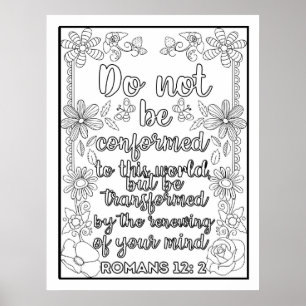 Scripture Colour Me Pretty Poster