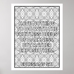 Scripture Colour Me Pretty Poster