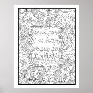 Scripture Colour Me Pretty  Poster