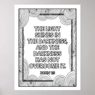 Scripture Colour Me Pretty Poster