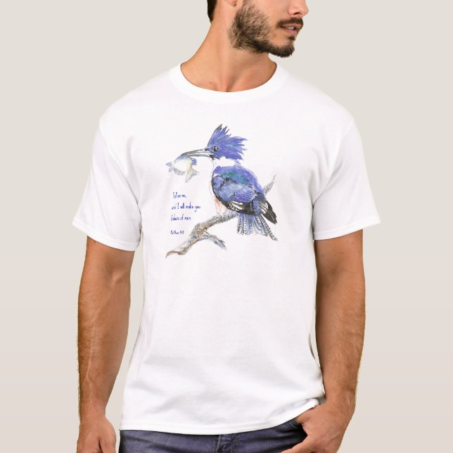 Scripture, Fishers of Men, Inspirational, Matthew T-Shirt (Front)