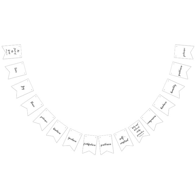 Scripture flag, the fruit of the Holy Spirit-Love Bunting (All)