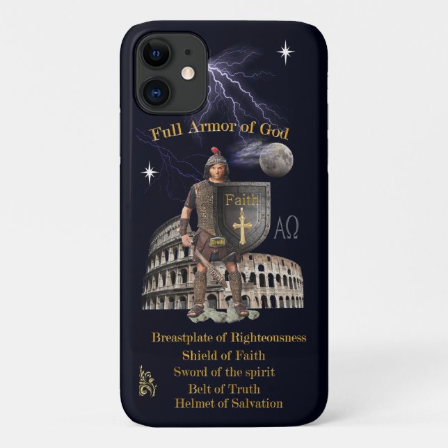 Scripture Full Armour of GOD Case-Mate iPhone Case (Back)