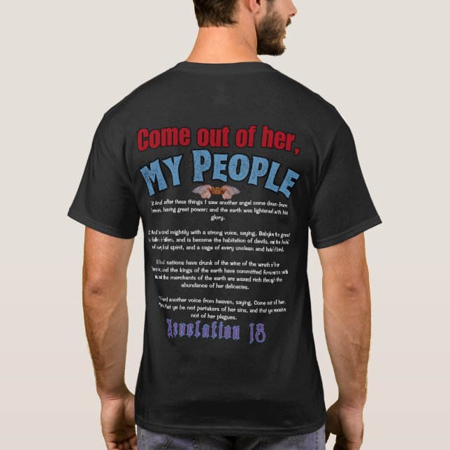 scripture gods name  T-Shirt (Back)