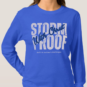 Scripture Gospel Jesus God Blue Graphic T-Shirt