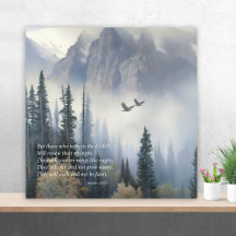 Scripture Isaiah 40 Soar Like Eagles Wall Art