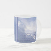 Scripture, Isaiah 55:8,9, My ways are Higher Frosted Glass Coffee Mug (Front Right)
