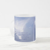 Scripture, Isaiah 55:8,9, My ways are Higher Frosted Glass Coffee Mug (Front Left)