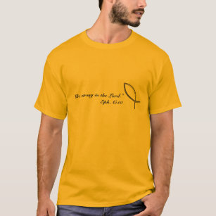 Scripture/ Jesus Fish Symbol Men's T-shirt
