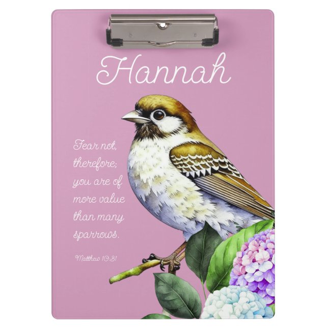 Scripture Matthew 10:31 Clipboard (Front)