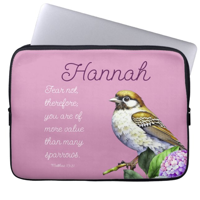 Scripture Matthew 10:31 Laptop Sleeve (Front)