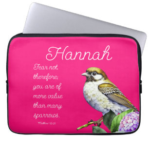 Scripture Matthew 10:31 Laptop Sleeve