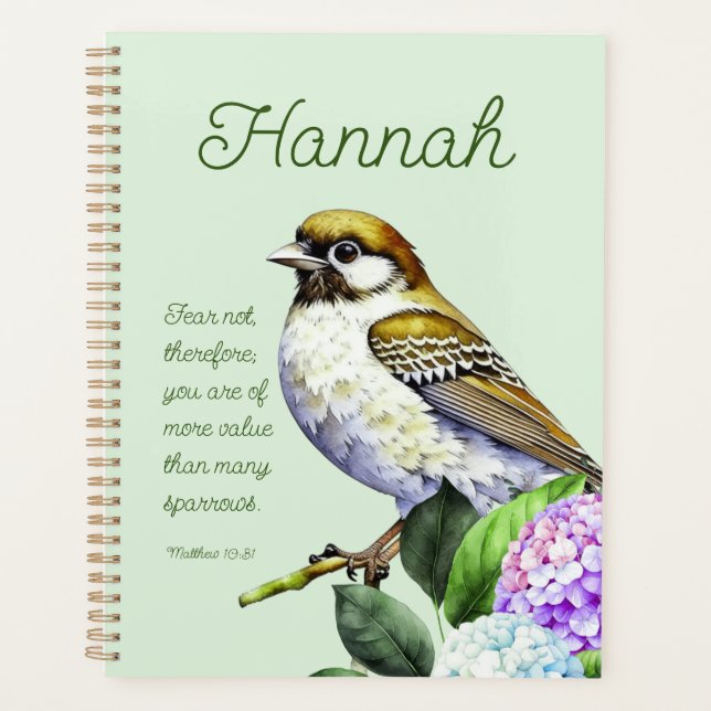 Scripture Matthew 10:31 Planner (Front)