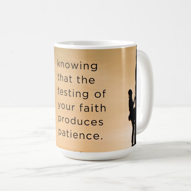 Scripture  Mug James 1:3 (Front Right)