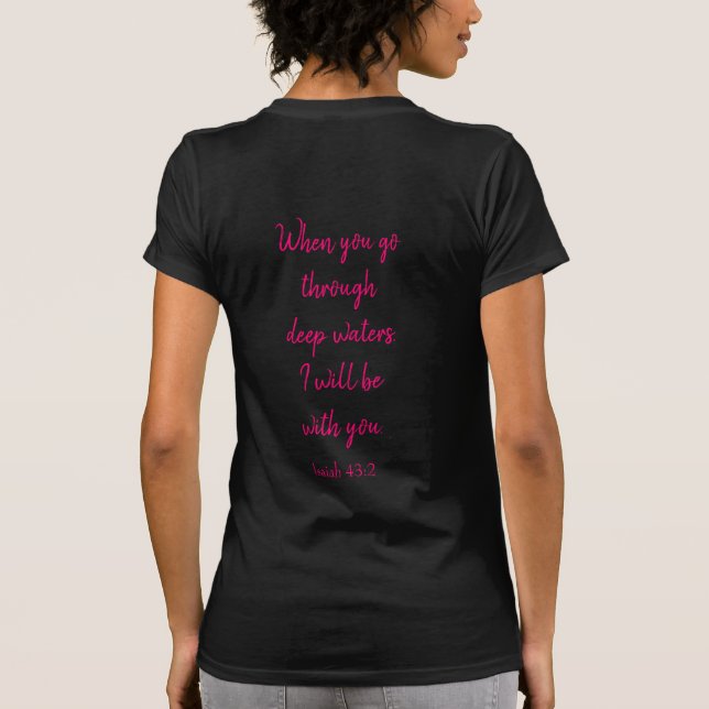 Scripture of Encourage on Back  T-Shirt (Back)