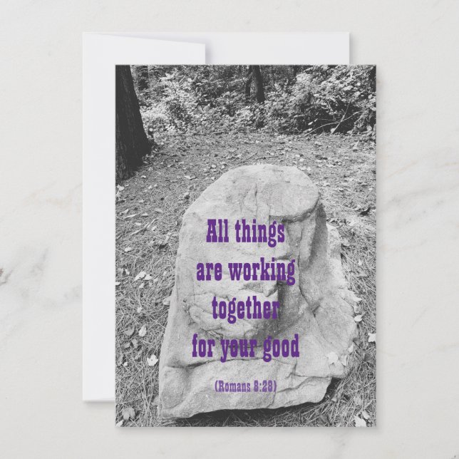 Scripture of Encouragement Flat Greeting Card (Front)