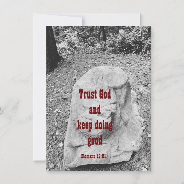 Scripture of Encouragement Flat Greeting Card (Front)
