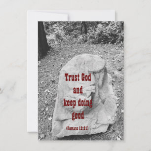 Scripture of Encouragement Flat Greeting Card