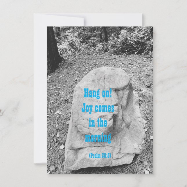 Scripture of Encouragement Flat Greeting Card (Front)