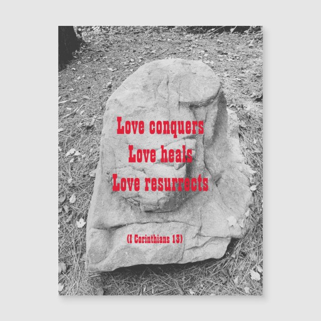 Scripture of Encouragement Magnetic Greeting Card (Front)