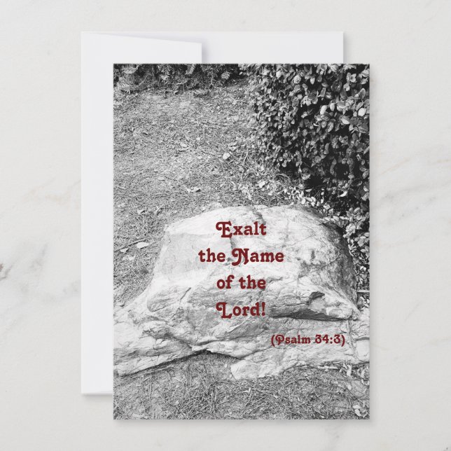 Scripture of Praise Flat Greeting Card (Front)