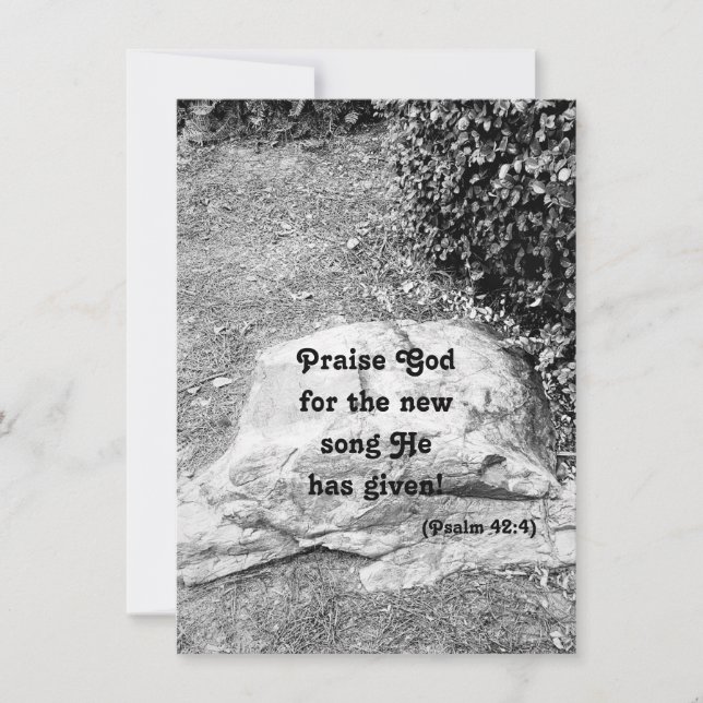 Scripture of Praise Flat Greeting Card (Front)