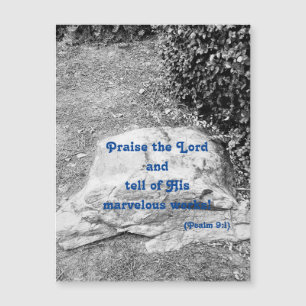 Scripture of Praise Magnetic Greeting Card