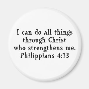 scripture Phil 4:13 Magnet