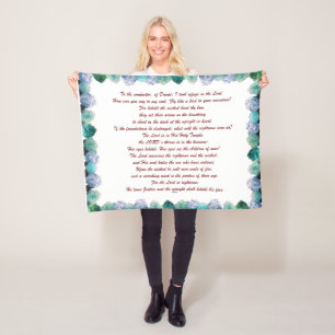 Scripture, Psalm 11, Bible Verse, Fleece Blanket