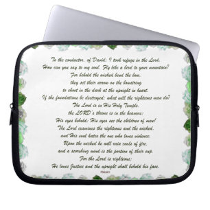 Scripture, Psalm 11, Bible Verse, Laptop Sleeve
