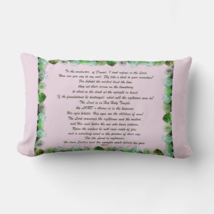 Scripture, Psalm 11, Bible Verse, Lumbar Cushion