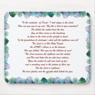 Scripture, Psalm 11, Bible Verse, Mouse Pad
