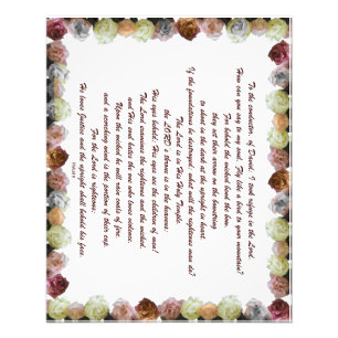 Scripture, Psalm 11, Flowerful Photo Print