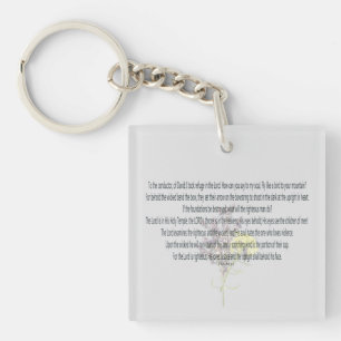 Scripture, Psalm 11, Key Ring